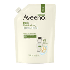 Aveeno bolsa de recarga para gel de ducha, opción ecológica para rellenar botellas