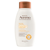 Aveeno-condicionador-vertido-en-botella muestra brillo suave
