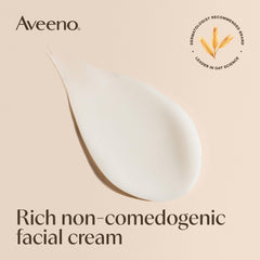 Aveeno Calm and Restore daily application demonstrates quick absorption.