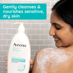 Aveeno Calm + Restore con avena cuida la piel sensible.