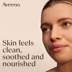 Aveeno Calm Restore contiene avena y ácido hialurónico para piel suave.