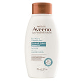 Aveeno champú agua de rosa y camomila en botella para hidratación suave del cabello