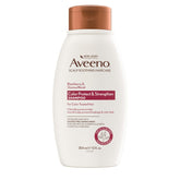 Aveeno Color Protect Shampoo en botella, protege el color y ofrece frescura.