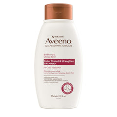 Aveeno Color Protect Shampoo en botella, protege el color y ofrece frescura.