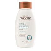 Acondicionador Aveeno con agua de rosas y camomila, aroma suave para piel sensible.
