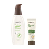 Aveeno crema facial radiante SPF30 con soja para tono uniforme.