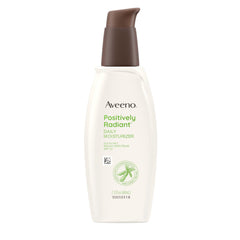Aveeno crema facial SPF30 en botella, hidratación suave para uso diario.