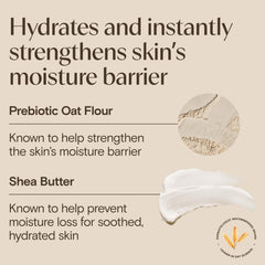 Aveeno crema para piel sensible, aplicación diaria en rostro y cuerpo.