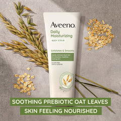 Aveeno exfoliante corporal con textura cremosa que nutre la piel