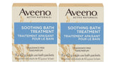 Aveeno fragrance-free soothing bath treatment packets for gentle skin relief.