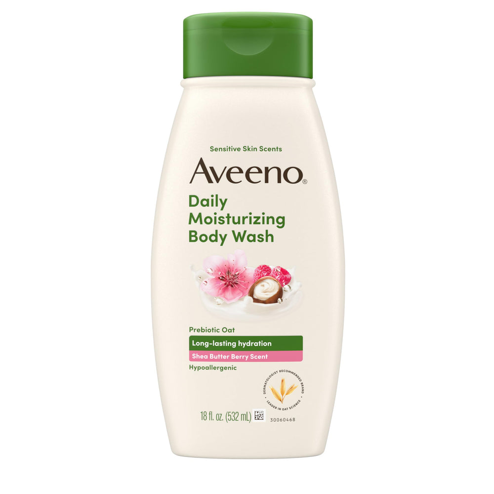 Aveeno gel de ducha diario, botella de 532 ml, hidratación diaria.