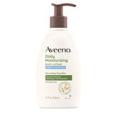 Aveeno hidratación transparente, botella de 355 ml para piel seca