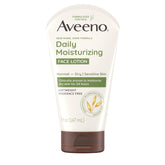 Frasco Aveeno Hidratante Diario para Rostro, hidratación duradera sin grasa.