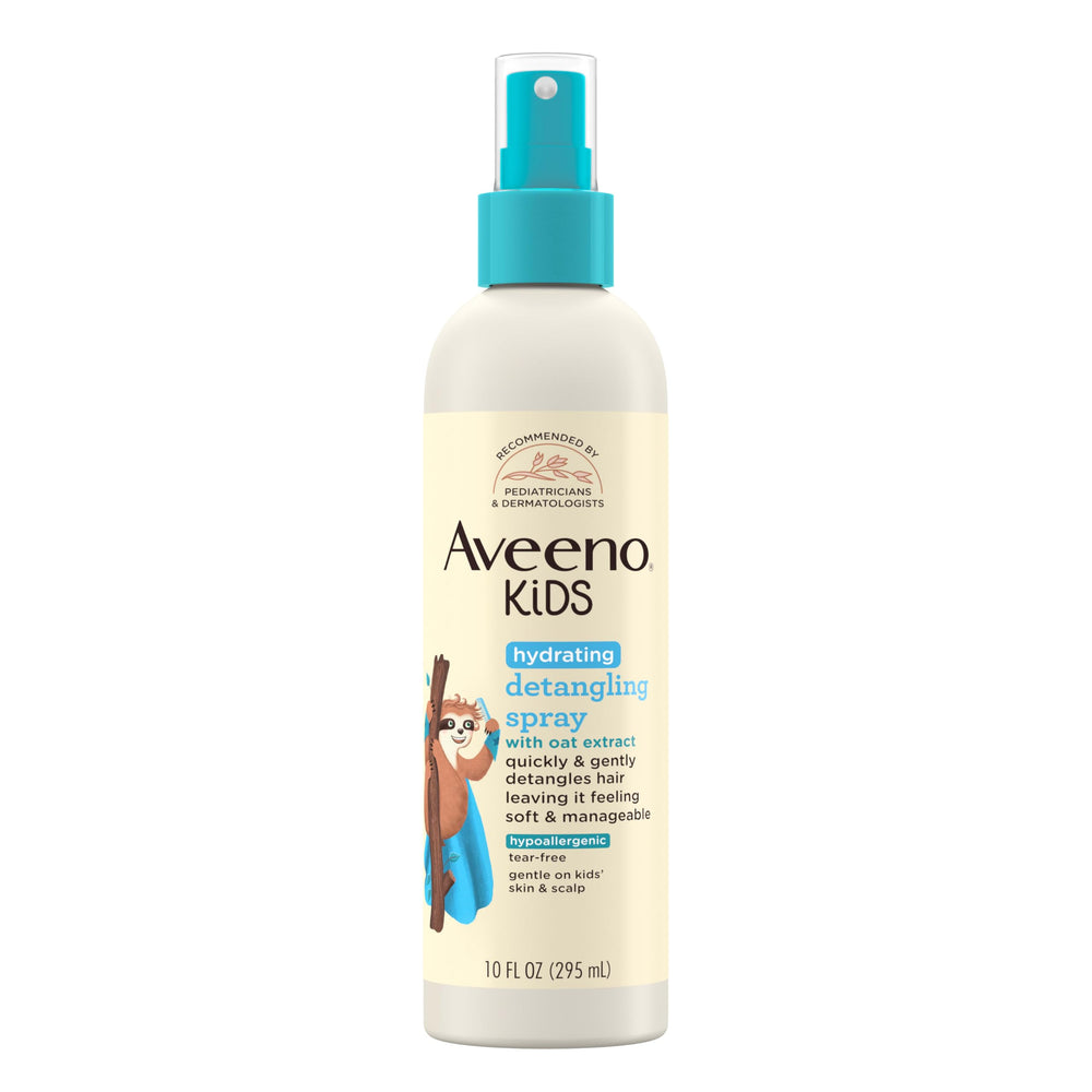 Aveeno Kids Desenredante Hidratante, botella frontal, desenreda rápido y suave