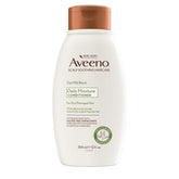 Aveeno Oat Milk Blend Conditioner bottle shows hydrating formula for dry hair.