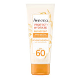 Aveeno Protect + Hydrate, tubo de 3 oz, protección SPF 60 e hidratación.
