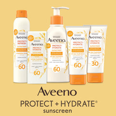Aveeno Protect + Hydrate, textura ligera que se absorbe rápido.