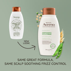 Aveeno Plant Protein Blend Shampoo, etiqueta de ingredientes, proteína vegetal para fortalecer