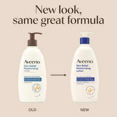 Aveeno Skin Relief, textura ligera sin grasa para uso diario.