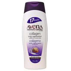 Avena Instituto Espanol crema corporal, textura cremosa para piel suave.