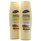Avena Instituto Espanol Shower Gel bottle front view highlighting natural oats and moisturizing formula.