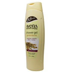 Avena Instituto Espanol Shower Gel in morning routine setup suggests refreshing start.