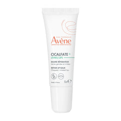 Avène Cicalfate Restorative Lip Cream tube applied for moisture relief.