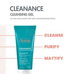 Foamy lather from Avène Cleanance Gel for oil control on skin