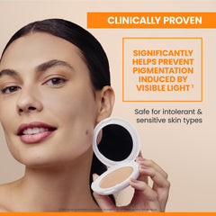 Avène High Protection SPF 50 swatches show mineral tint