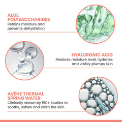 Eye contour area hydrated with Avène Hydrance Aqua-Gel Cream.