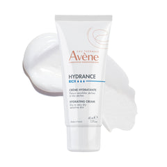 Avène Hydrance Rich Cream jar for deep hydration and soothing skin comfort.