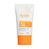 Avène Mineral Sunscreen Fluid bottle showing daily SPF 50+ protection for sensitive skin