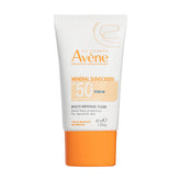 Avène Mineral Sunscreen bottle shows daily-use SPF 50+ protection