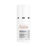 Avène Retrinal Eyes advanced 3-in-1 cream jar showing smoothing and hydration for the eye contour