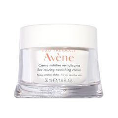 Avène revitalizing nourishing cream bottle showing daily hydration support for dry skin