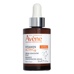 Avène Vitamin Activ Cg Radiance Serum bottle on white background, brighter skin suggested
