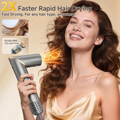 AVENHO double-sided mirror comb enables detangling and quick styling checks.
