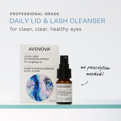 Avenova bottle dispense demonstrates simple daily application