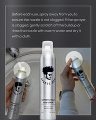 Avenue Man peptides and plant proteins support hair strength.