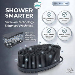 Avilana Silver Edition soft nubs and bristles provide gentle cleansing.
