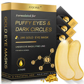 AVJONE parches de ojos 24K oro para contorno suave y mirada radiante.