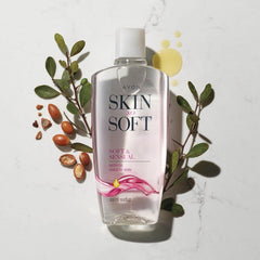Aplicación suave del aceite corporal AVON para piel suave y nutrida.