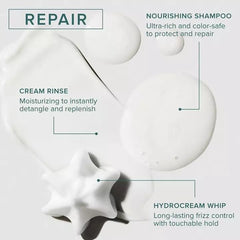 Close-up label shows color-safe and keratin protein benefits