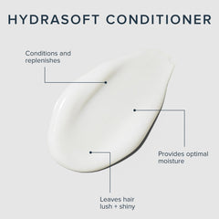 Close-up of Awapuhi Wild Ginger HydraSoft Conditioner label highlighting color-safe, paraben-free formula.
