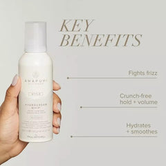Paul Mitchell Awapuhi Wild Ginger HydroCream Whip Mousse dispense action demonstrates easy application.