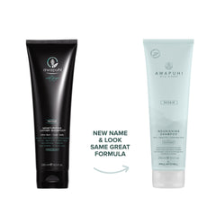 Awapuhi Wild Ginger Nourishing Shampoo label closeup highlights sulfate-free protection