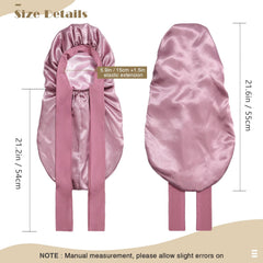 AWAYTR double-layer satin bonnet offers gentle sleep protection for delicate hair
