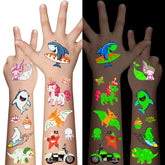 Awinmay butterfly glow tattoo glows in the dark for playful party fun