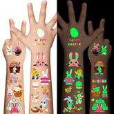 AWINMAY Easter tattoos sheets for kids' party fun