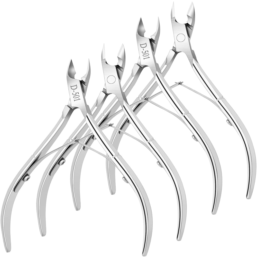 Awpeye 4-pack cuticle nippers top view for precise control